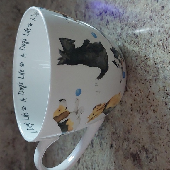 Portobello by Design Dog Coffee tea mug Oversized Euc "A Dogs Life" - Picture 4 of 5